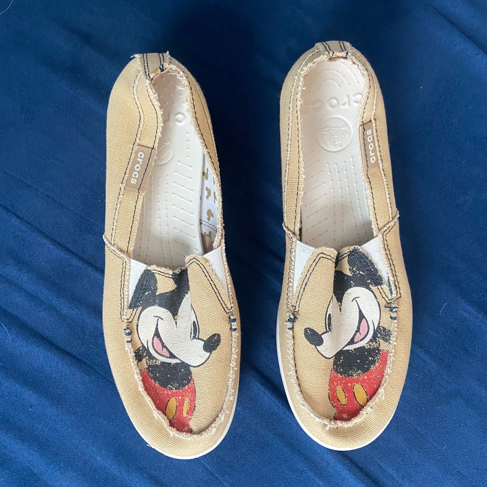 Disney Mickey Mouse Canvas Crocs size 10